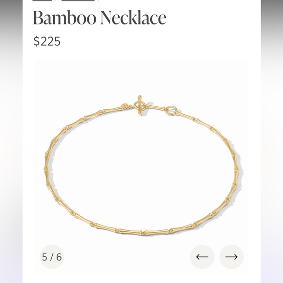 NWT!! Julie Vos Bamboo Necklace - Picture 3 of 8